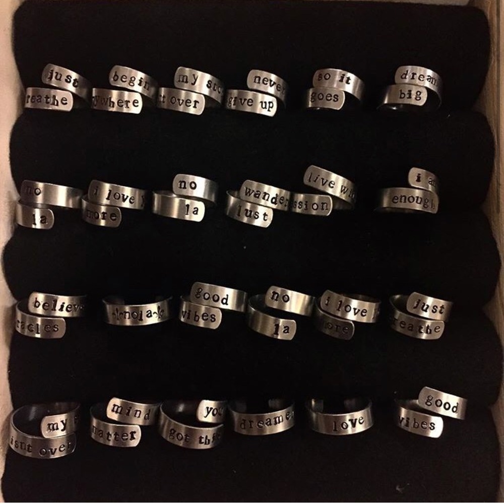 Stamped ring-aluminum -adjustable